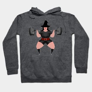 Powerlifter Witch Funny Halloween Gym Hoodie